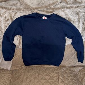 Never worn navy blue youth sweatshirt